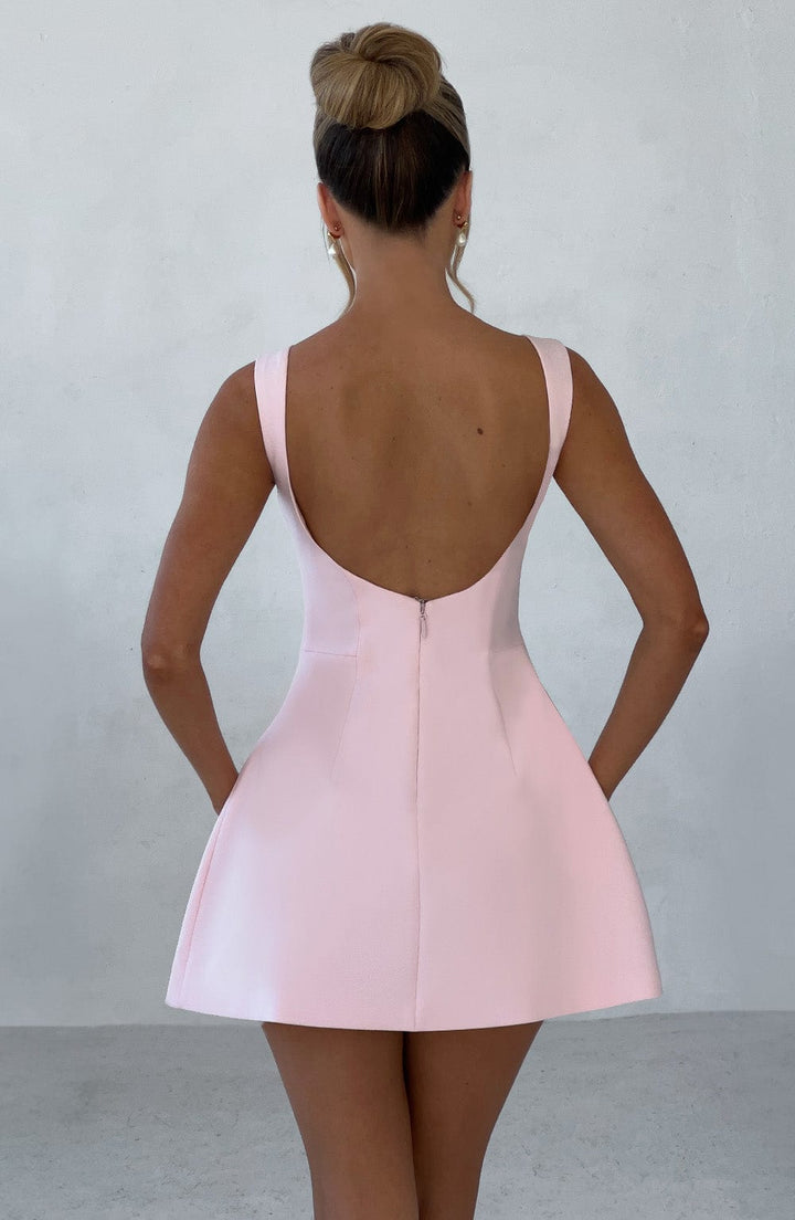 Blush Elegance Mini Elbise