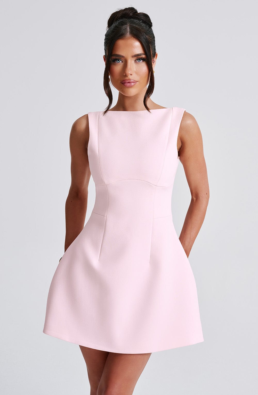 Blush Elegance Mini Elbise