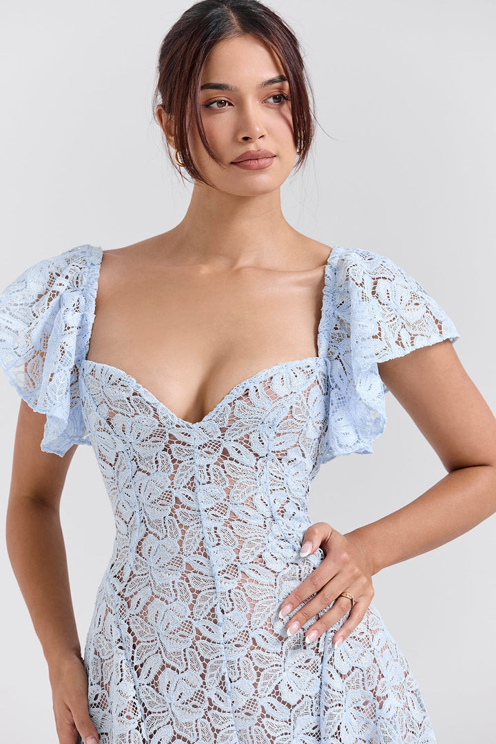 Aurora Lace Midi Elbise