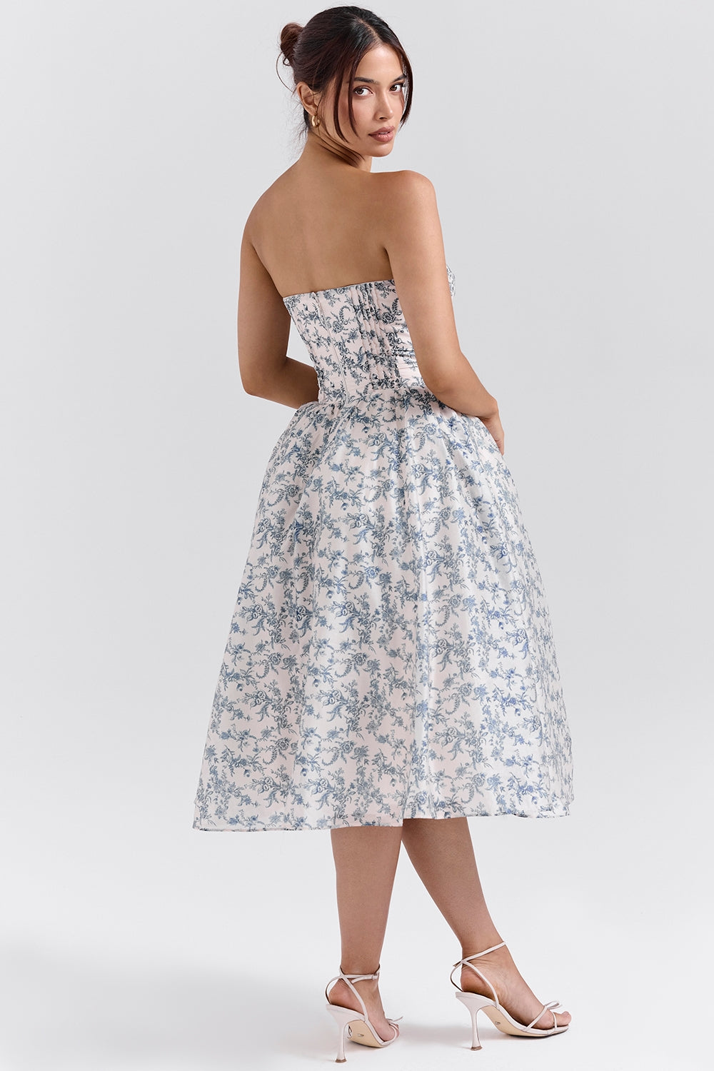 Bennett Strapless Midi Elbise