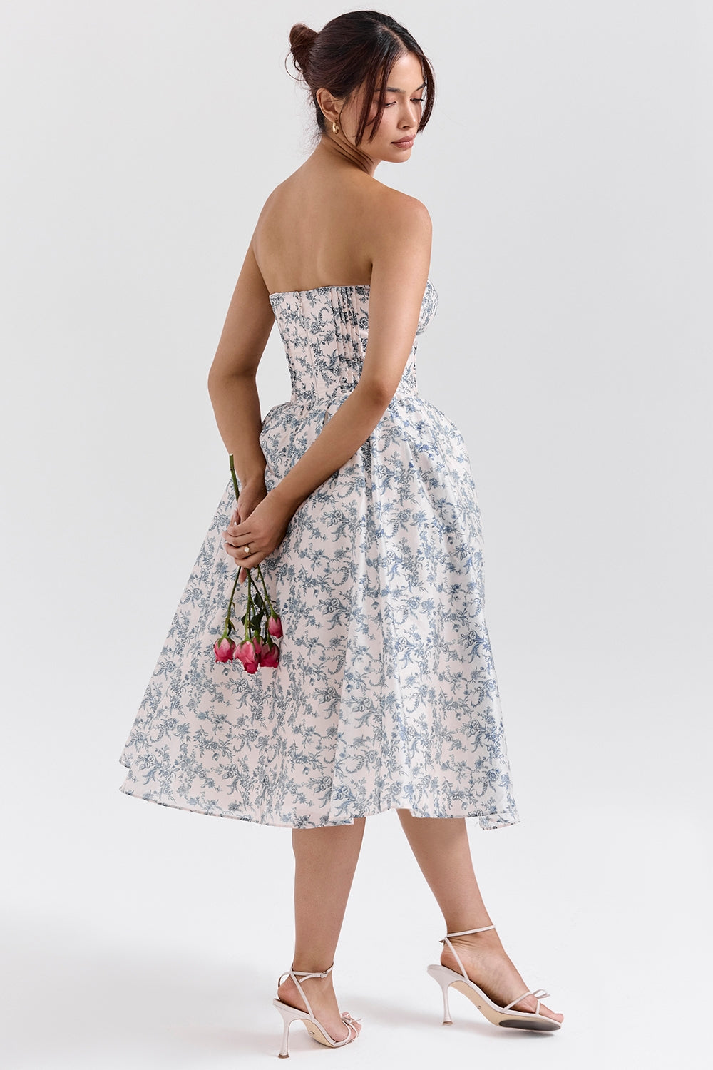 Bennett Strapless Midi Elbise