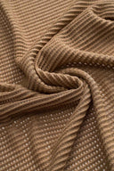 Textured Brown Bikini & Sarong