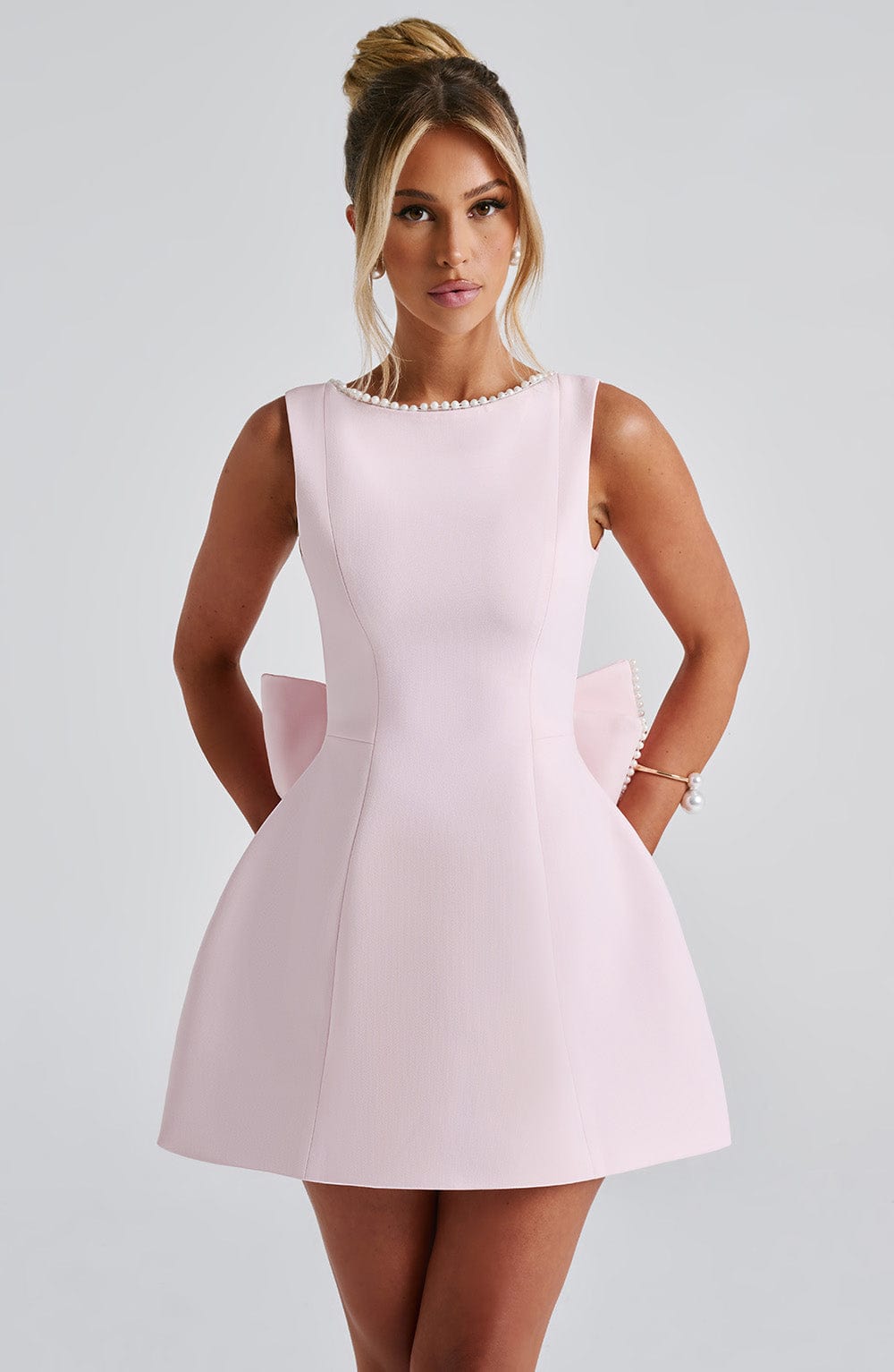 Blush Elegance Mini Elbise