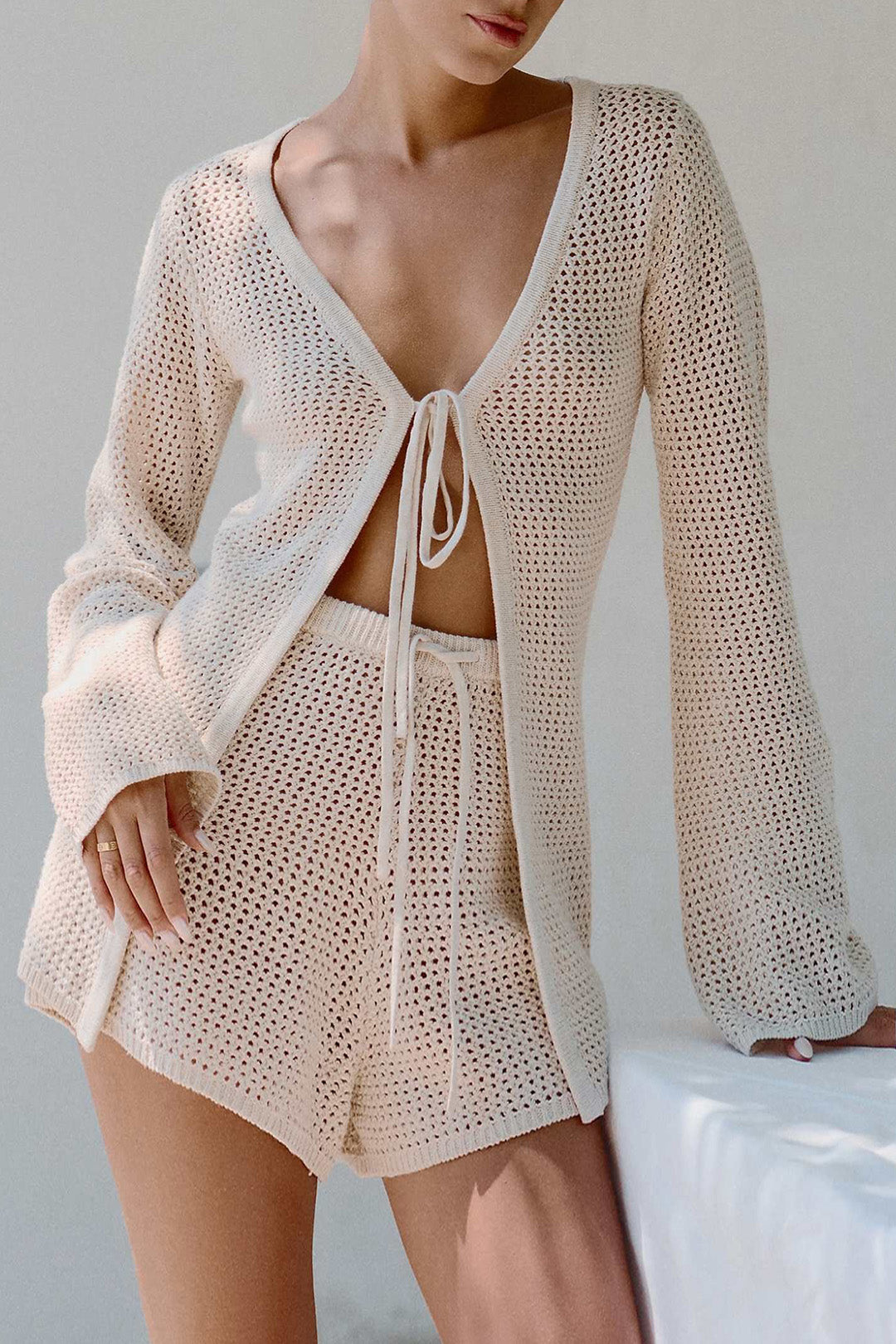 Celeste – Two-Piece Crochet Lounge Set