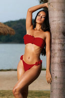 Red Floral Bikini
