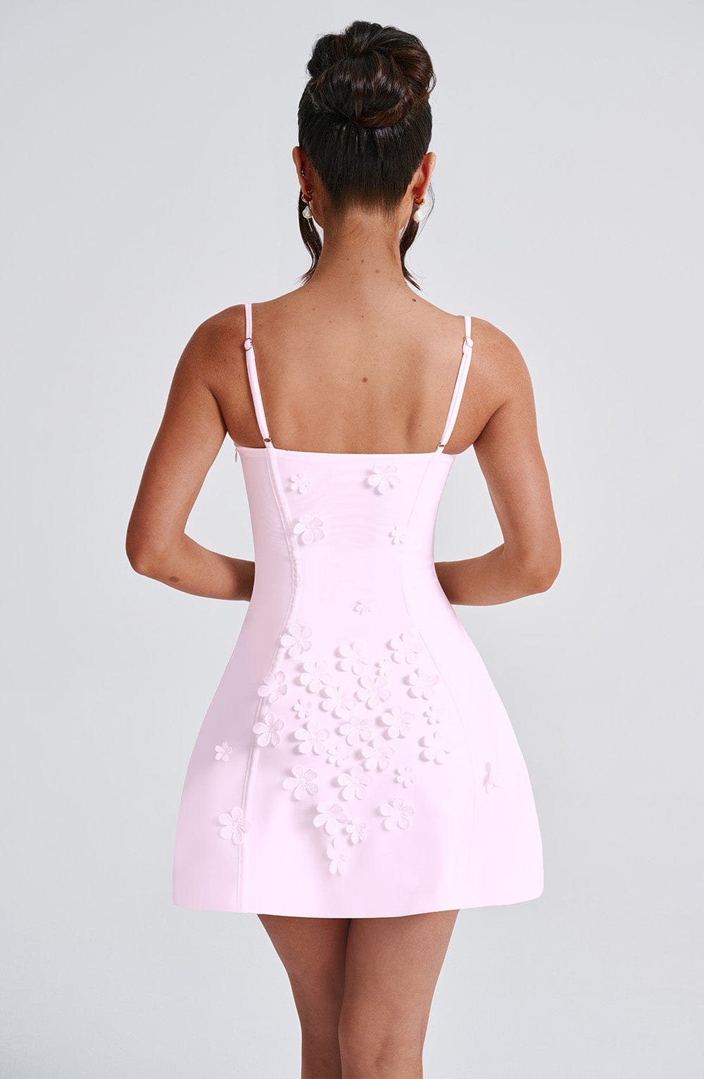 Blush Blossom Çiçekli Mini Elbise