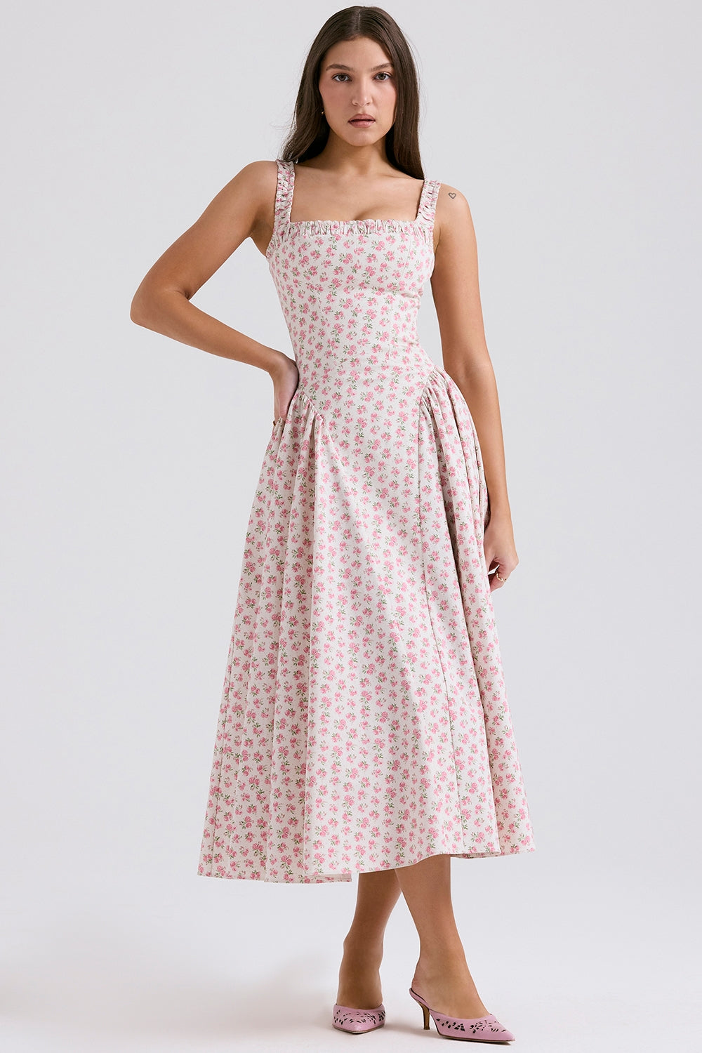 Dorothy Blossom Midi Elbise