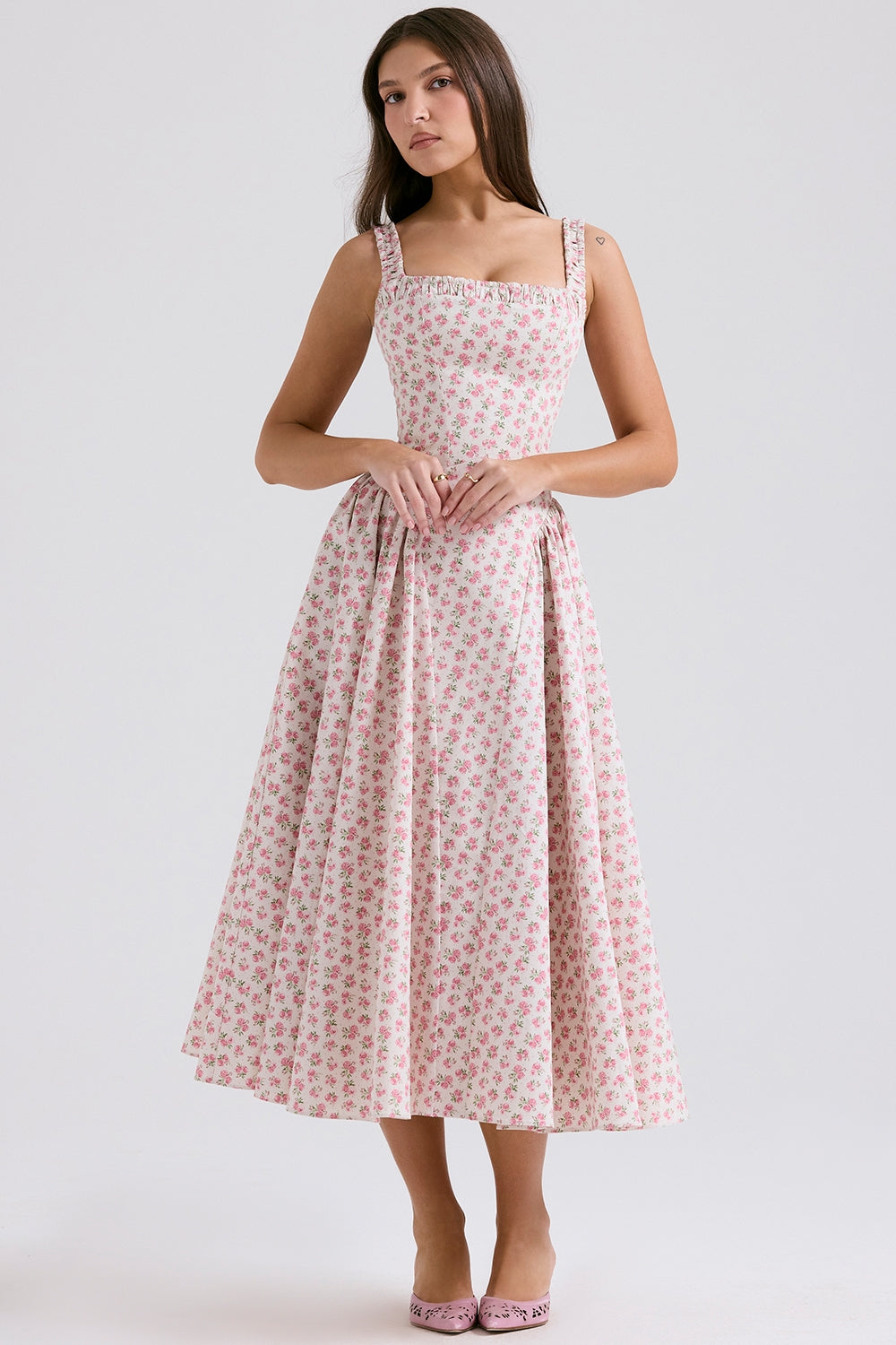 Dorothy Blossom Midi Elbise