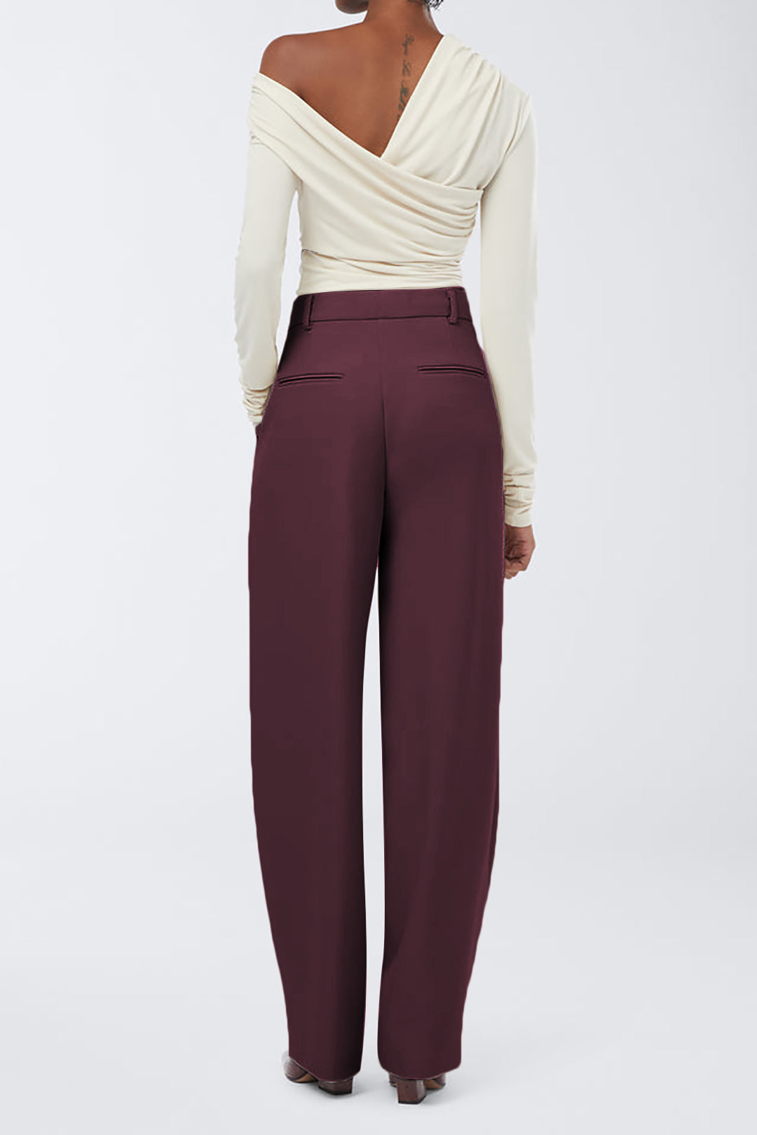 Burgundy Grace Pantolon