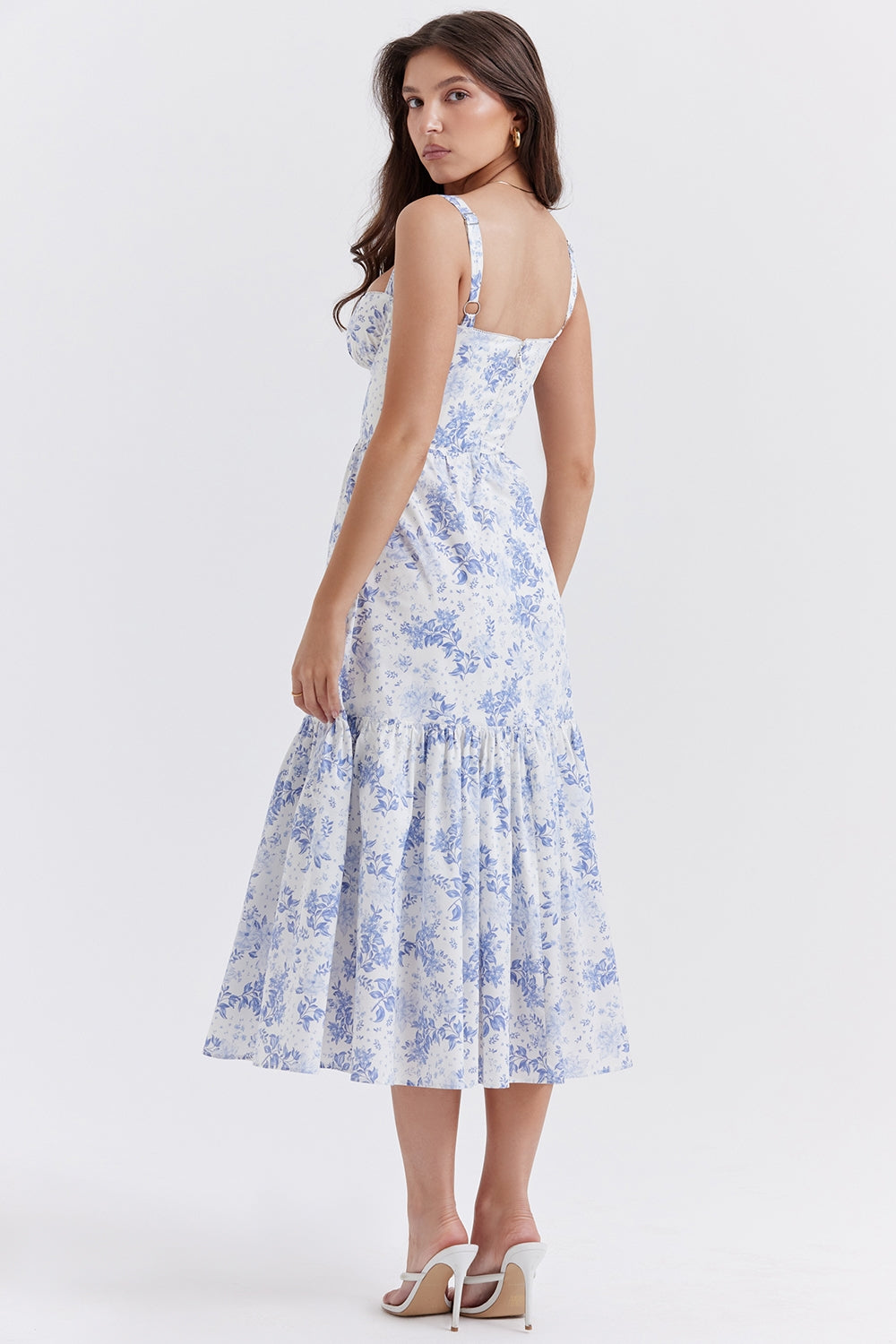 Elia Serene Blossom Midi Elbise