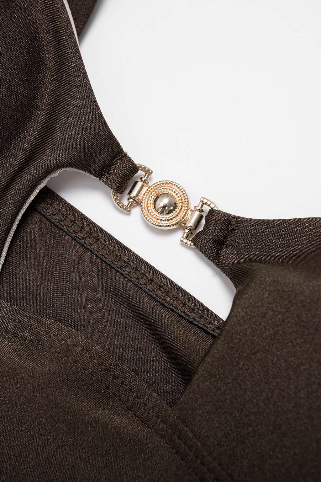 Metallic Decor Cut Out Bikini Set