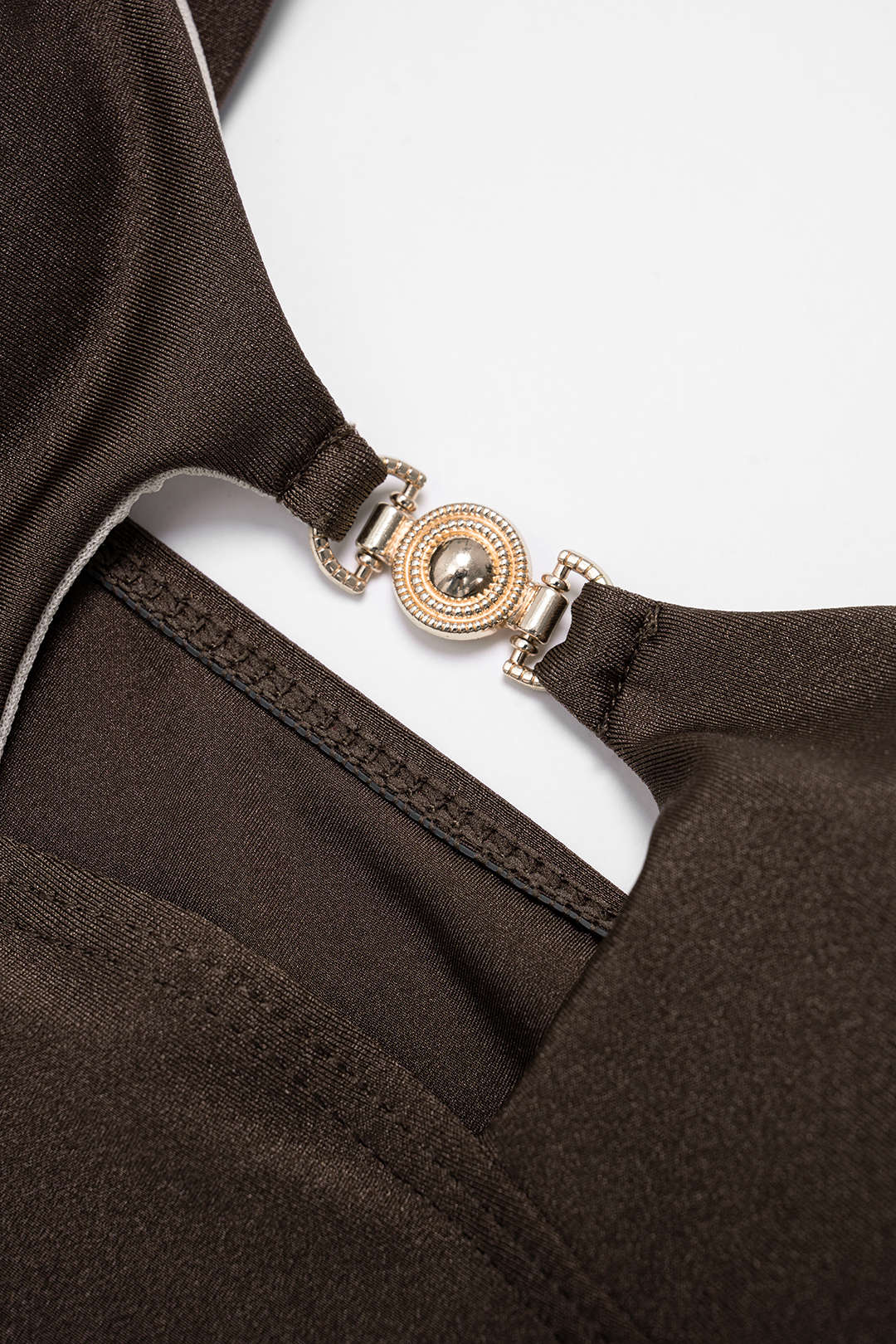 Metallic Decor Cut Out Bikini Set