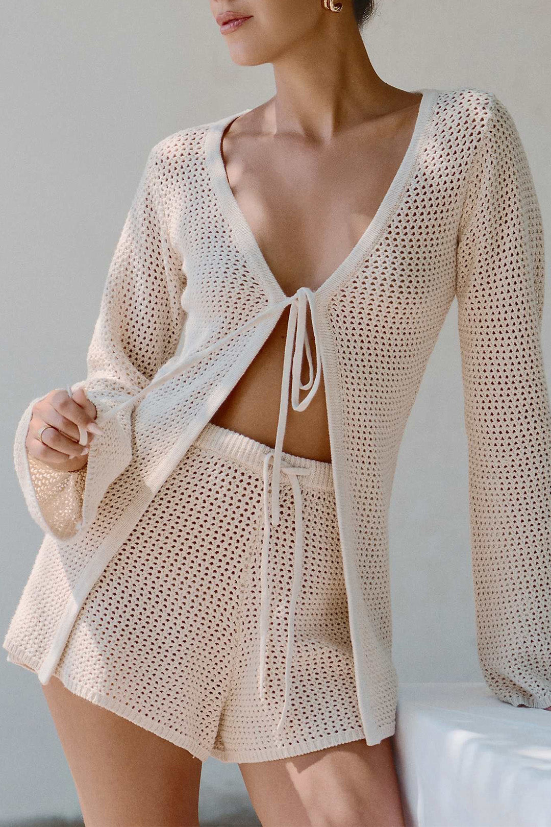 Celeste – Two-Piece Crochet Lounge Set