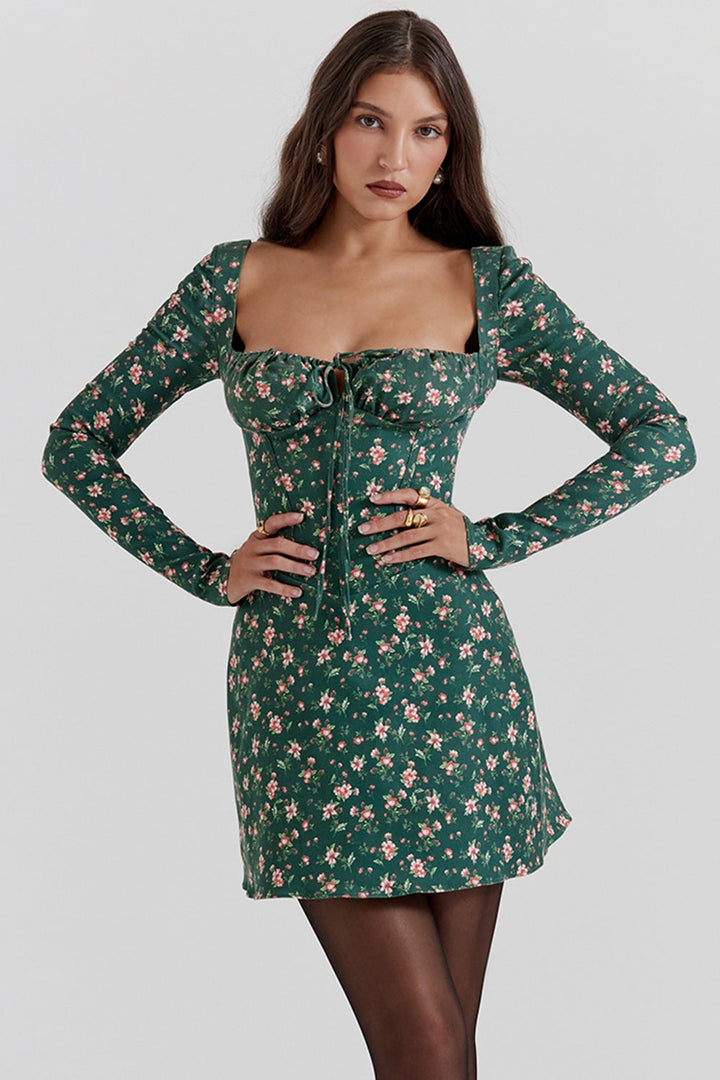 Eliza Floral Midi Elbise