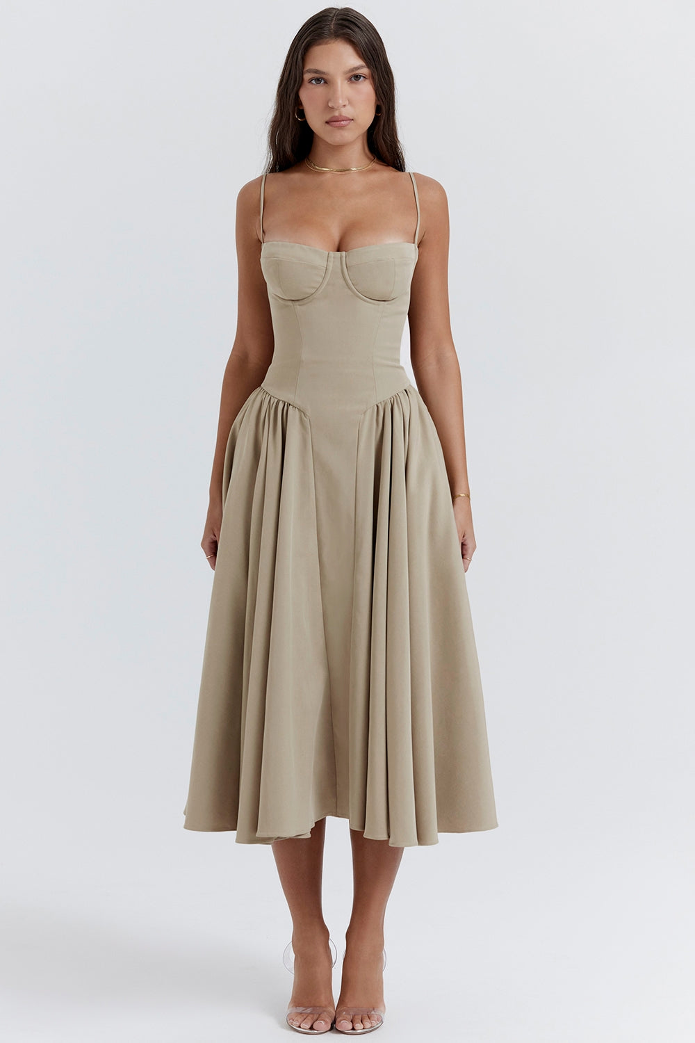 Elara Charm Midi Elbise