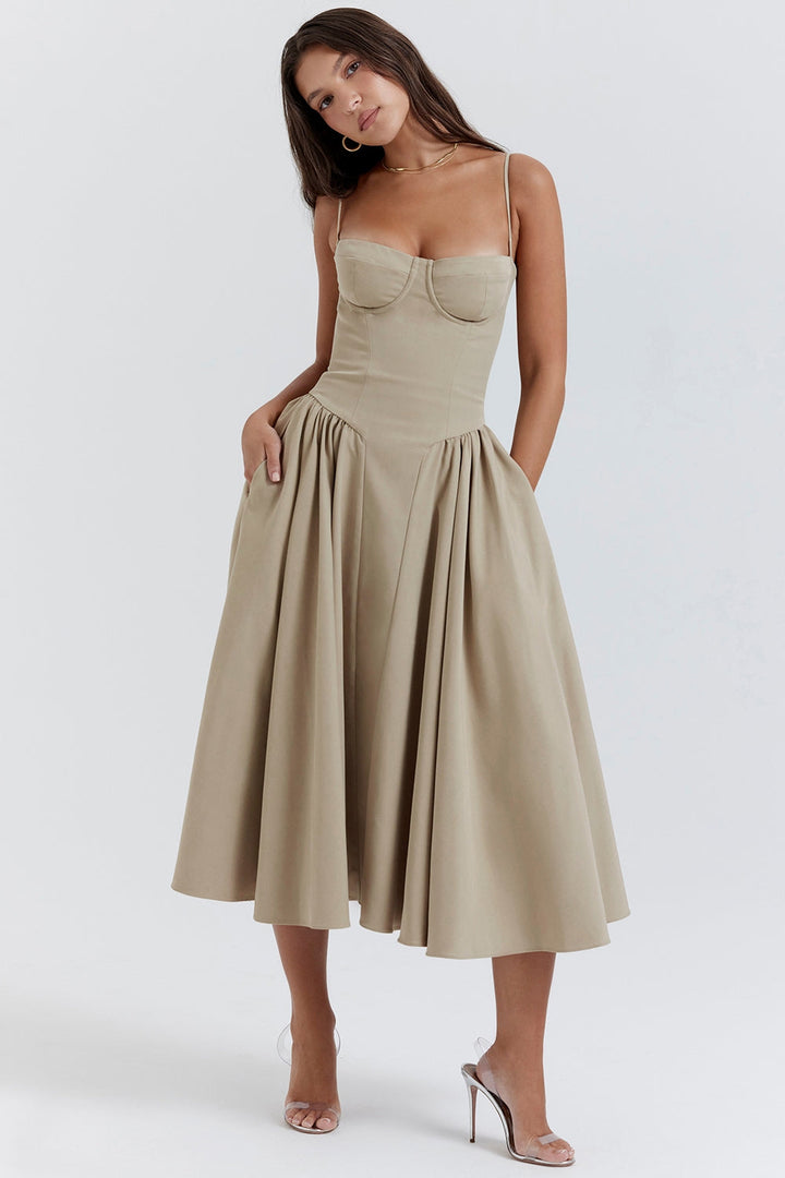 Elara Charm Midi Elbise