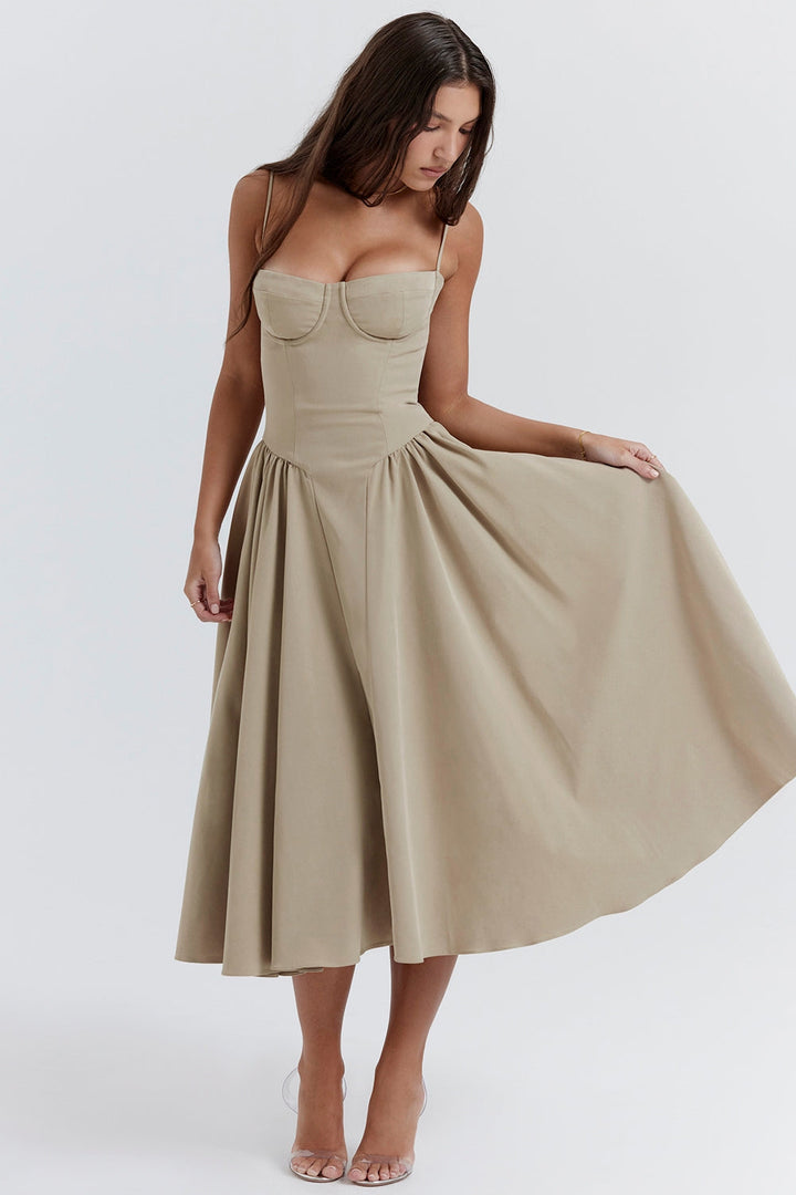 Elara Charm Midi Elbise