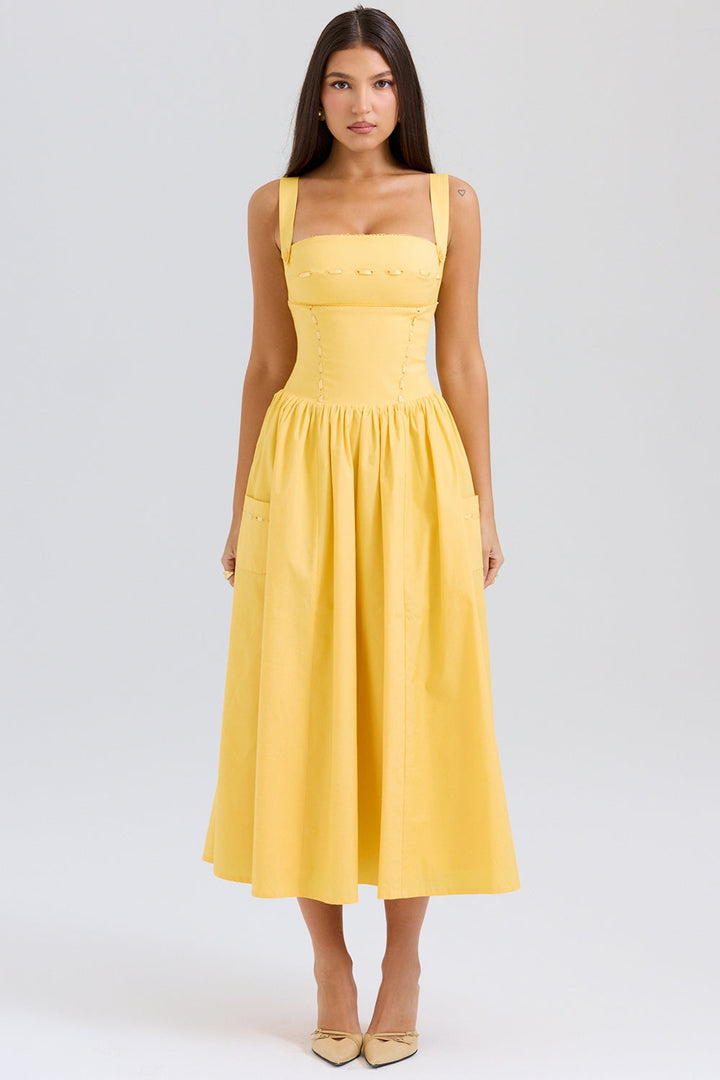 Arabelle Sunshine Midi Elbise