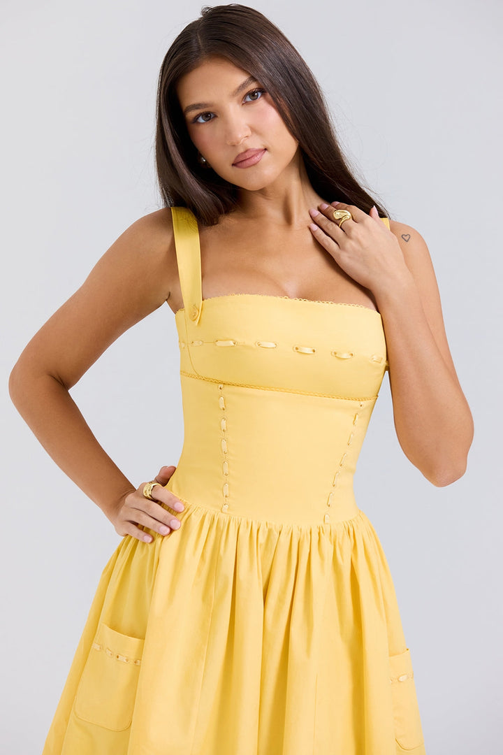 Arabelle Sunshine Midi Elbise