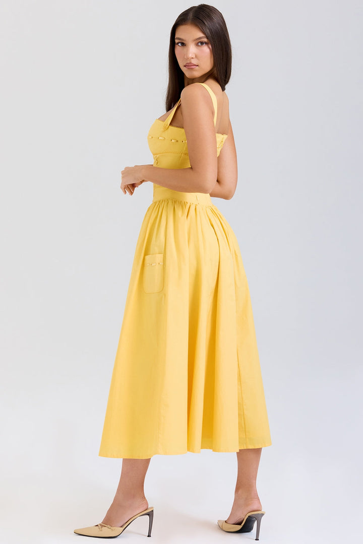 Arabelle Sunshine Midi Elbise